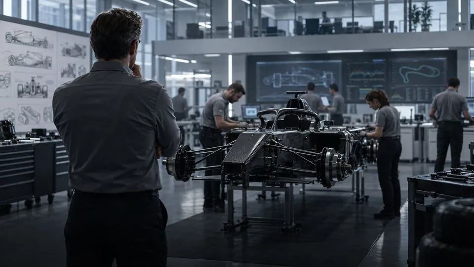 A team boss in a factory.